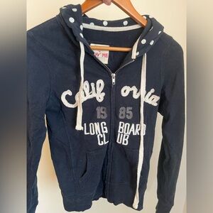 Love Culture Polka Dot Zipper Hoodie